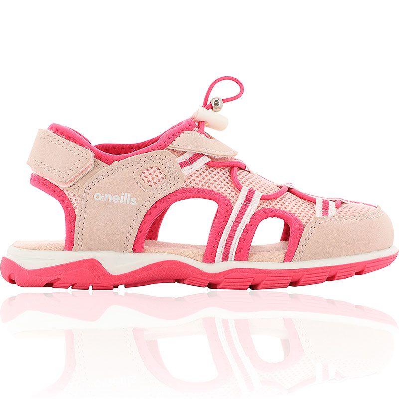 Pink Daisy Sandals PS with Velcro heel strap for an adjustable fit from O'Neill's.
