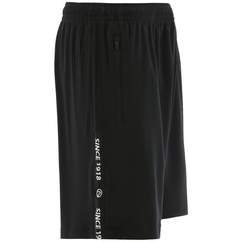 Black Men’s gym shorts with pockets and branded taping by O’Neills.

