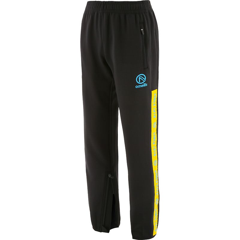 black Kids’ skinny tracksuit bottoms with zip pockets and “Since 1918” branded taping on the side by O’Neills.