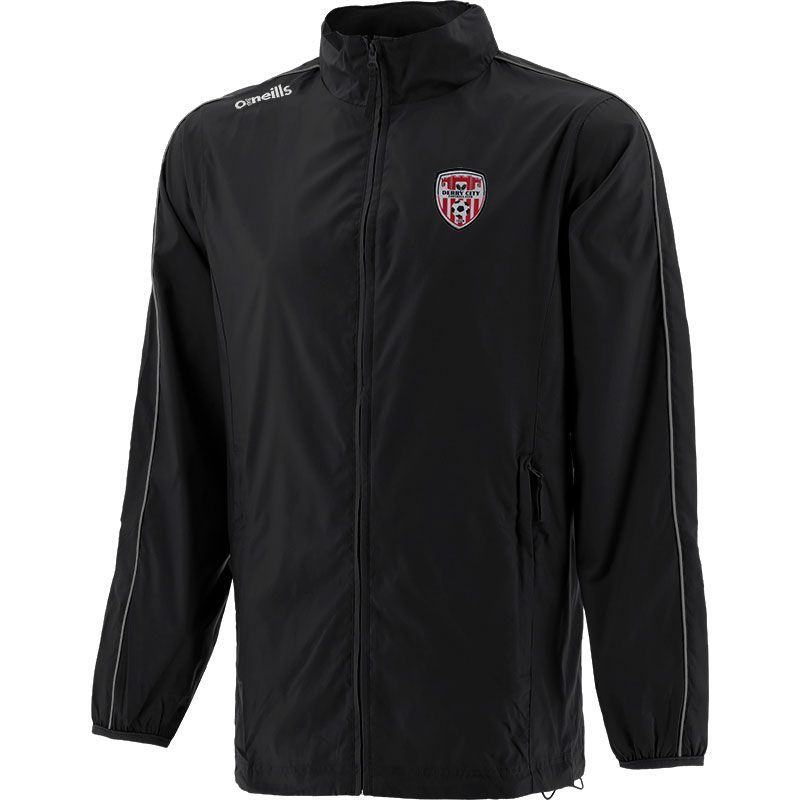 Derry City FC Kids' Typhoon Full Zip Jacket Black / Silver