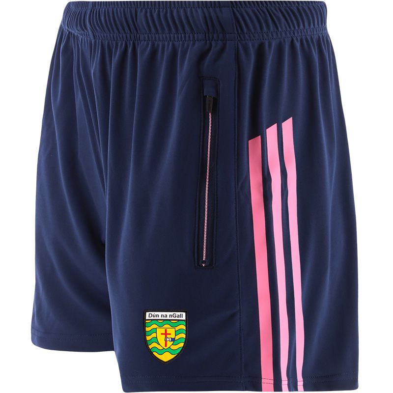 Marine Kid's Donegal GAA training shorts with zip pockets by O’Neills.