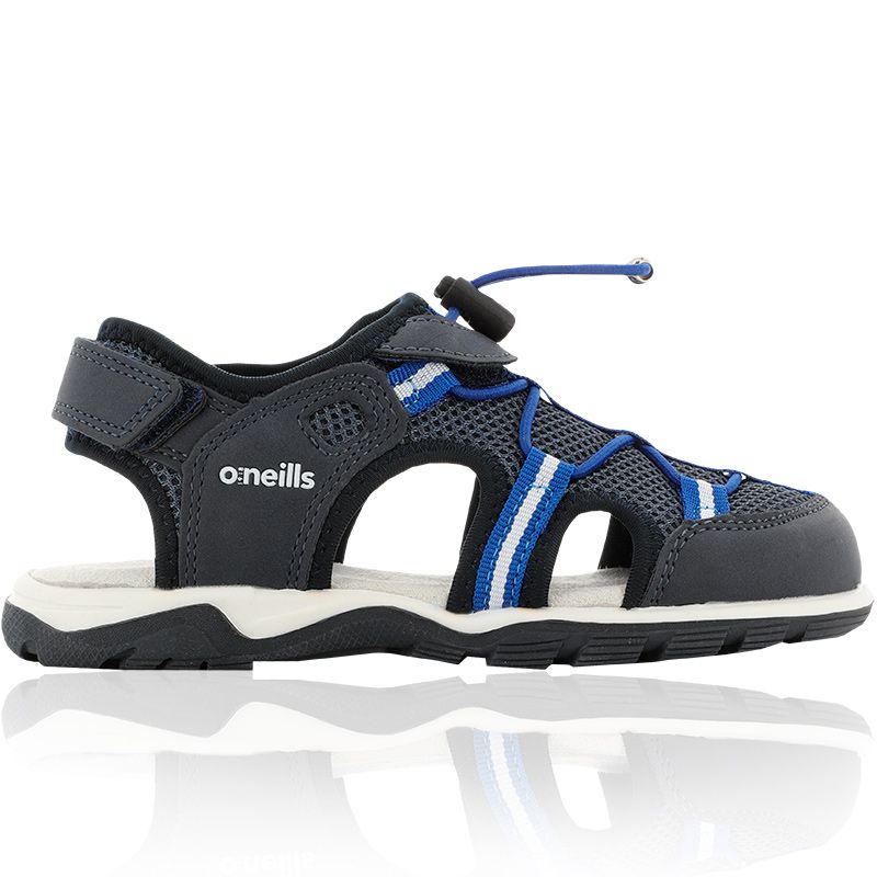 Navy Donagh Sandals PS, with a Velcro heel strap for an adjustable fit from O'Neill's.