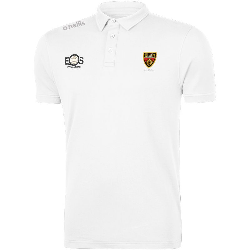 Down GAA White Pima Cotton Polo with County crest from O'Neills.