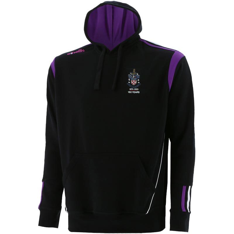 Exmouth RFC Kids' Loxton Overhead Hooded Top Black / Purple / White