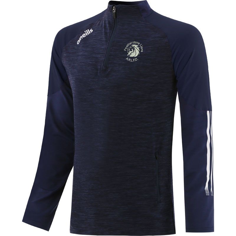 Featherstone Lions A.R.L.F.C Kids' Oslo Brushed Half Zip Top