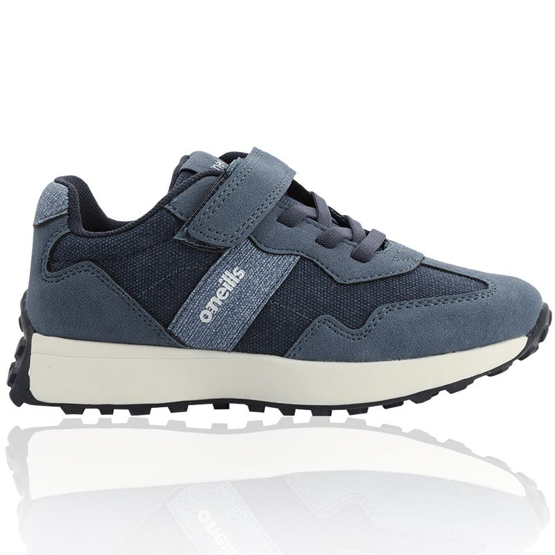 Navy Fionn Velcro Retro Trainers PS, with Padded tongue and ankle collar from O'Neill's.