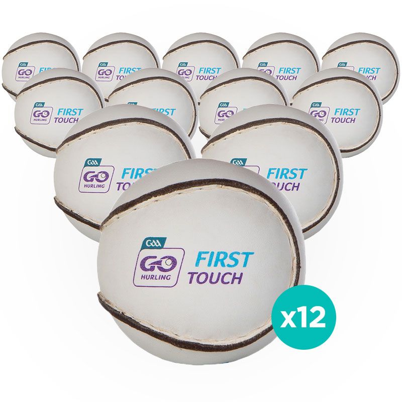 First Touch Hurling Ball White 12 Pack