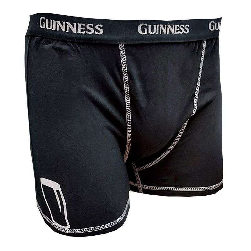 Black Guinness boxers with pint of Guinness from O'Neills.