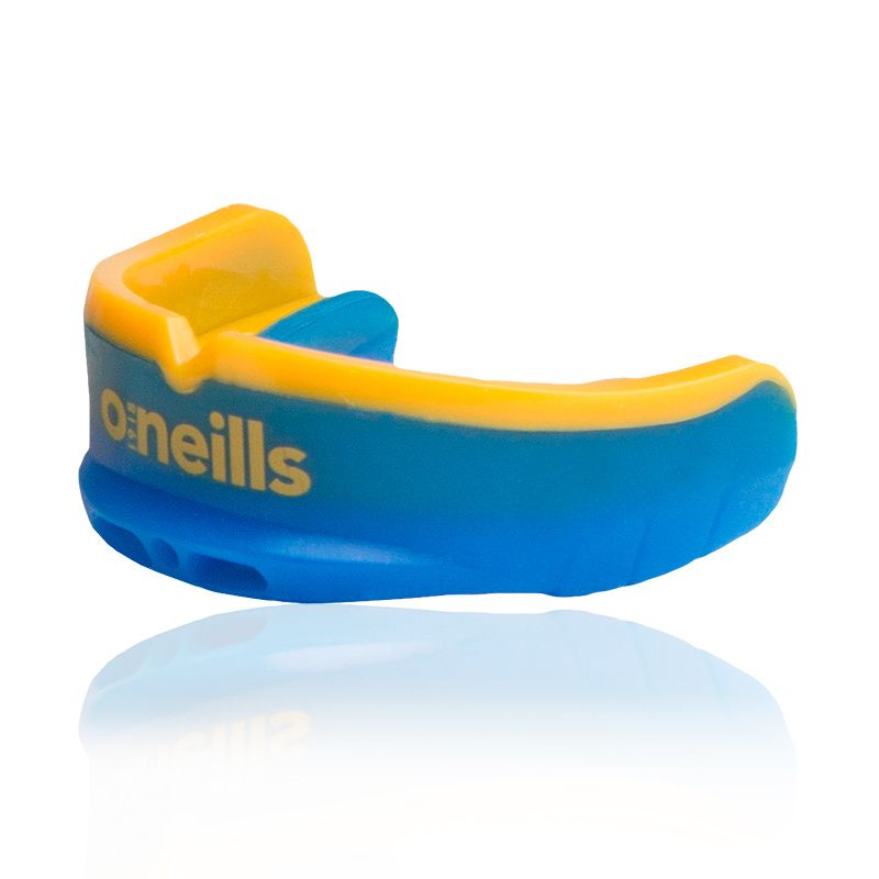 royal and amber shock absorbing gel mouthguard from O'Neills 