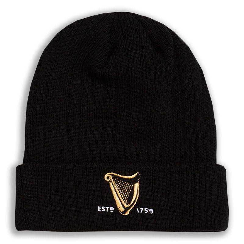 Guinness Ribbed Knit Hat Black