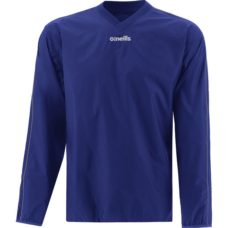Royal Blue Men's Hurricane Pullover Windcheater with side pockets and v neck collar by O’Neills.