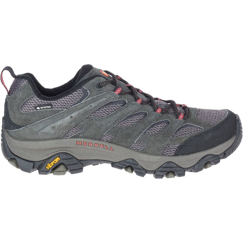 Men's Grey Merrell Moab 3 GORE-TEX® Hiking Boots, with a protective toe cap from O'Neills.