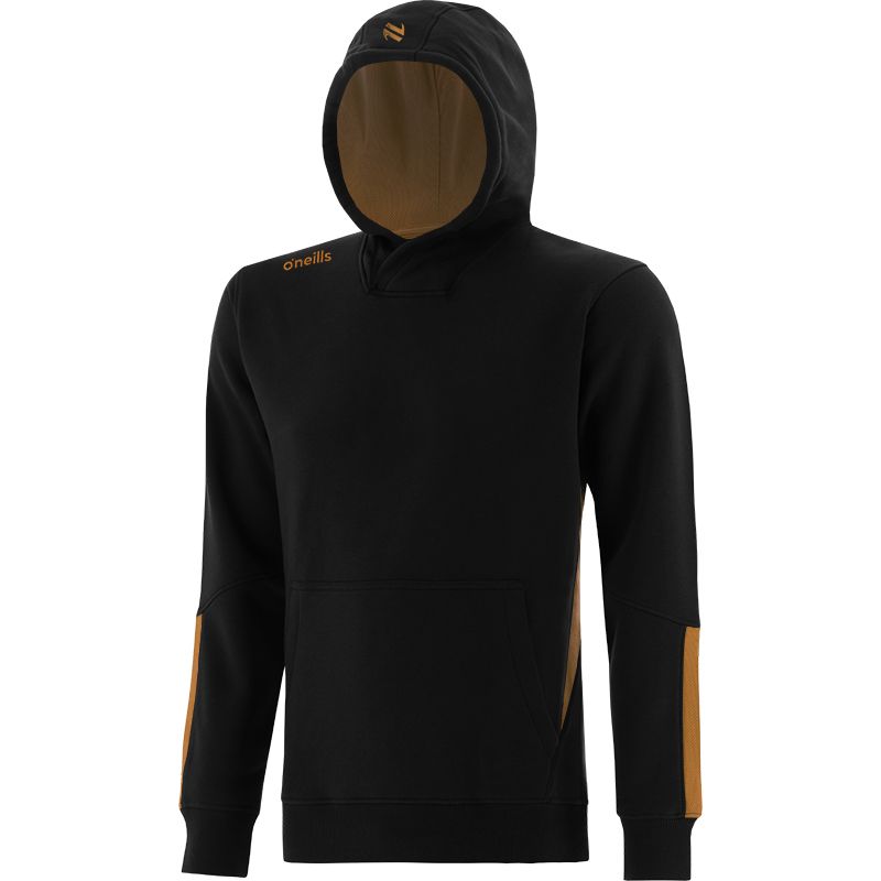 Black and Amber Kids' Jenson Pullover Fleece Hoodie with pouch pocket by O’Neills.