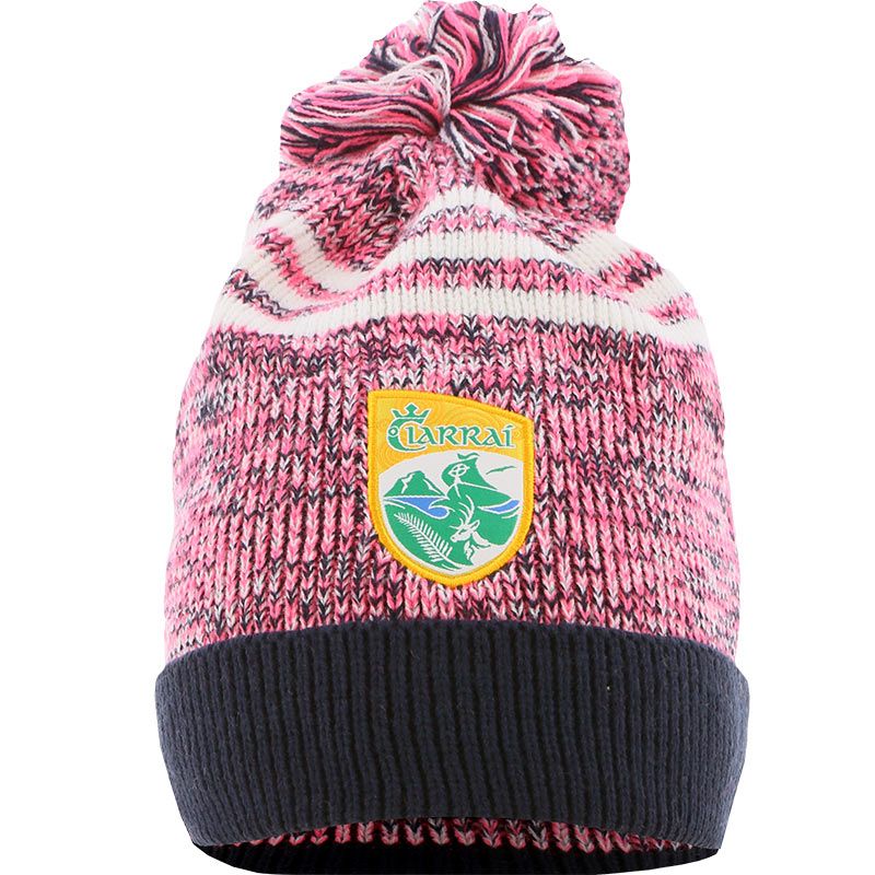 Kerry GAA Harlem Knitted Bobble Hat Marine / Pink