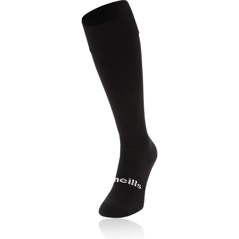 Black Koolite Max Elite Long Sports Socks with turnover top by O’Neills. 
