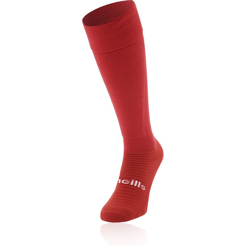 Red Koolite Max Elite Long Sports Socks with turnover top by O’Neills. 