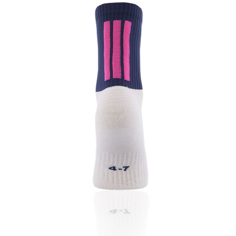 navy and pink Koolite Max Midi socks infused with COOLMAX ® technology from O'Neills