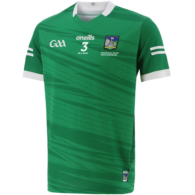 Limerick GAA 2-Stripe '3 In A Row' Champions Jersey 2022