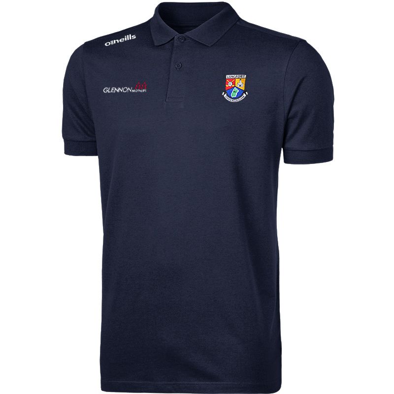 Longford men's navy Portugal polo with crest and sponsor detail from O'Neills.