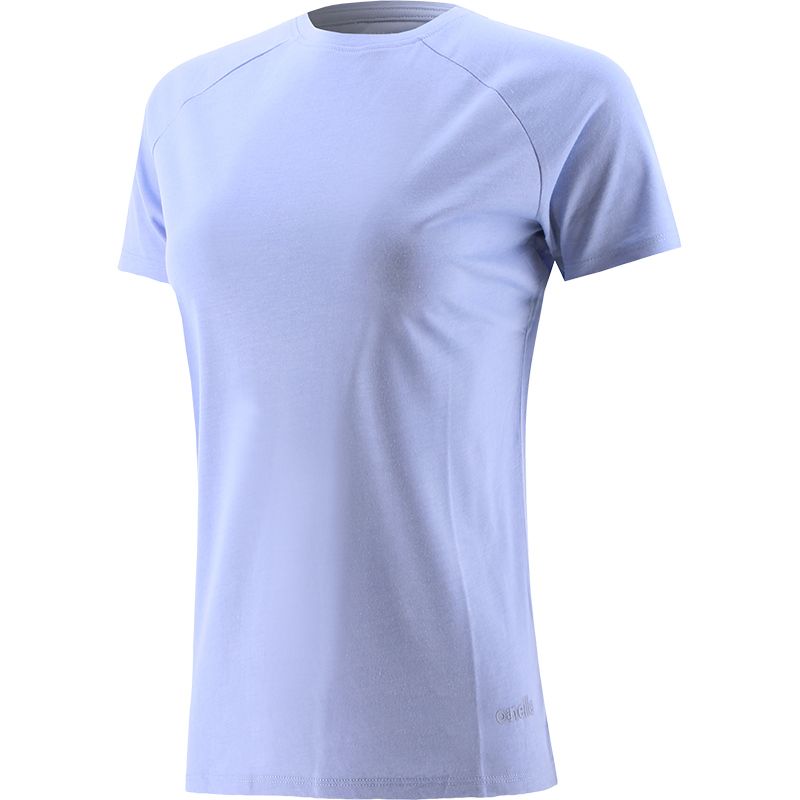 Blue Women's t-shirt with round neck and two small slits on the back of the shoulders by O’Neills.