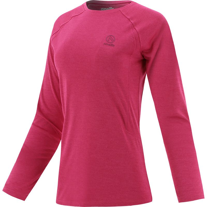 Green Women’s long sleeve top with shaped waist and reflective logo by O’Neills.