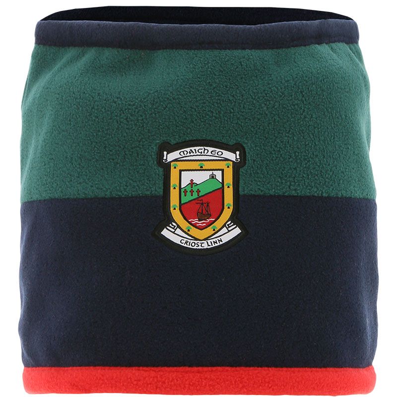 Mayo marine and green reversible snood from O'Neills.