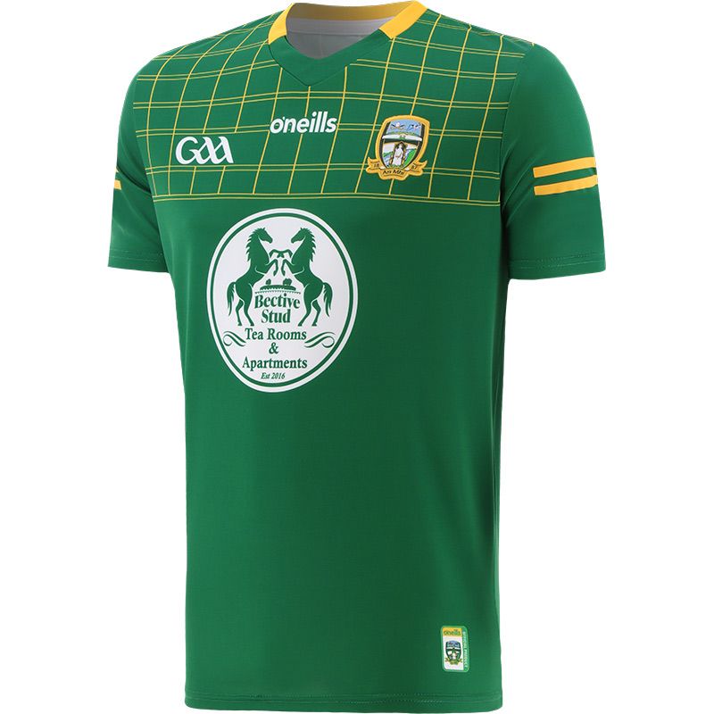 Bottle Meath GAA Home Jersey with sponsor logo by O’Neills.