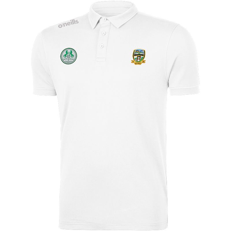 Meath GAA White Pima Cotton Polo with County crest from O'Neills.