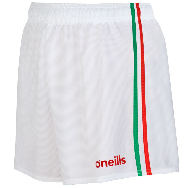 Mourne 2 Stripe Shorts White / Red / Green