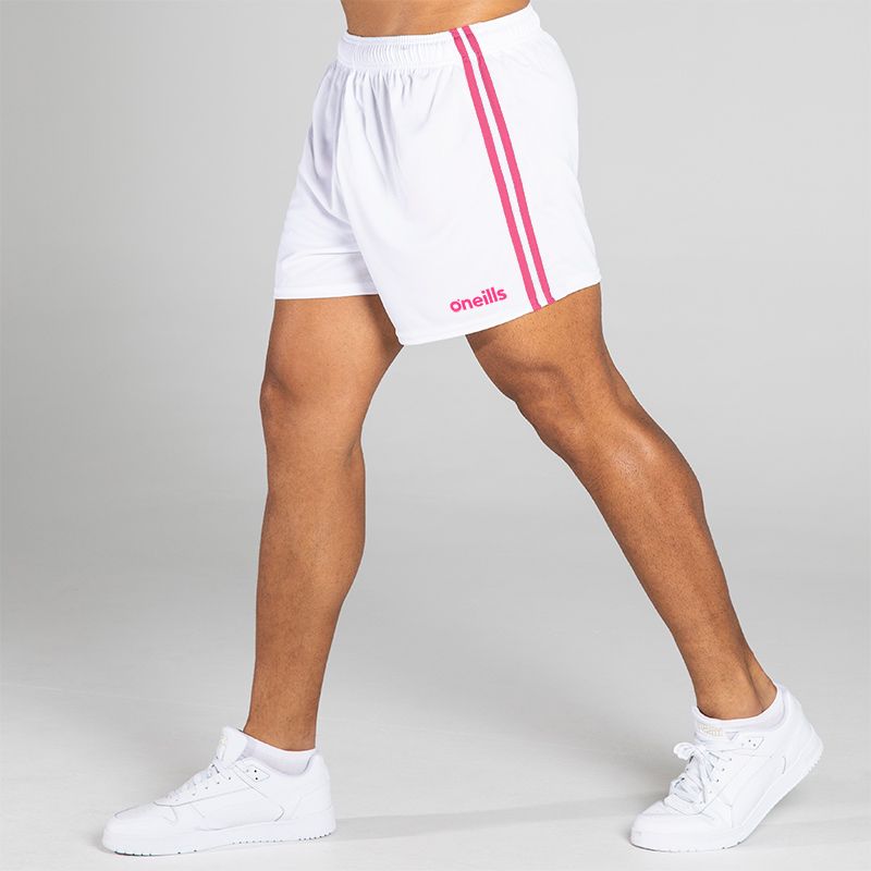White/Pink Mourne Shorts by O'Neills.