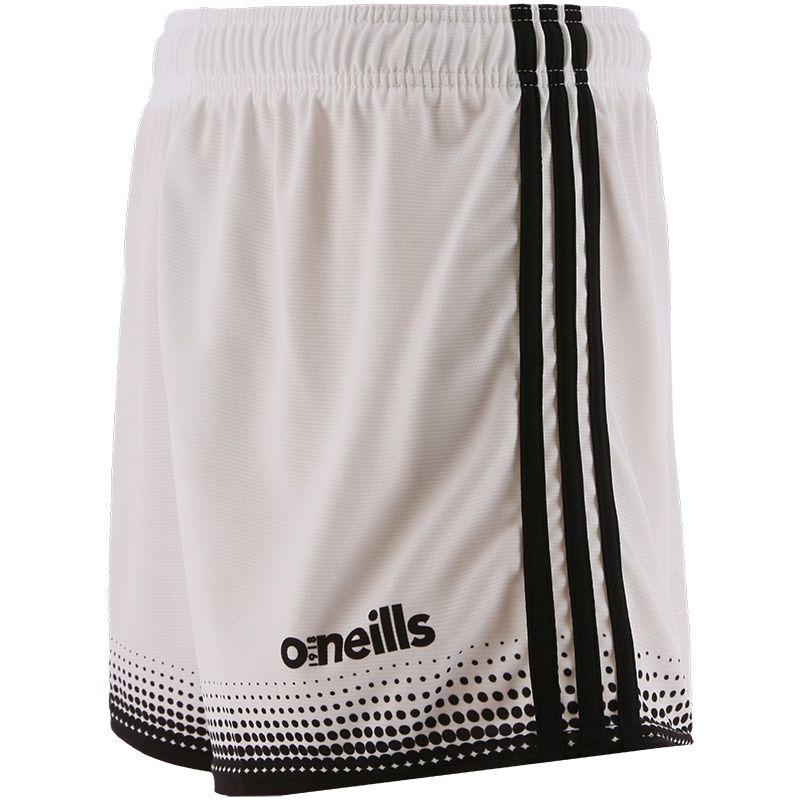 white and black Nelson GAA shorts by O’Neills