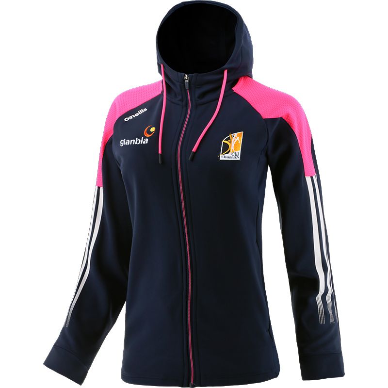 Kilkenny GAA Women's Nevada Fleece Full Zip Hoodie Marine / Pink / White