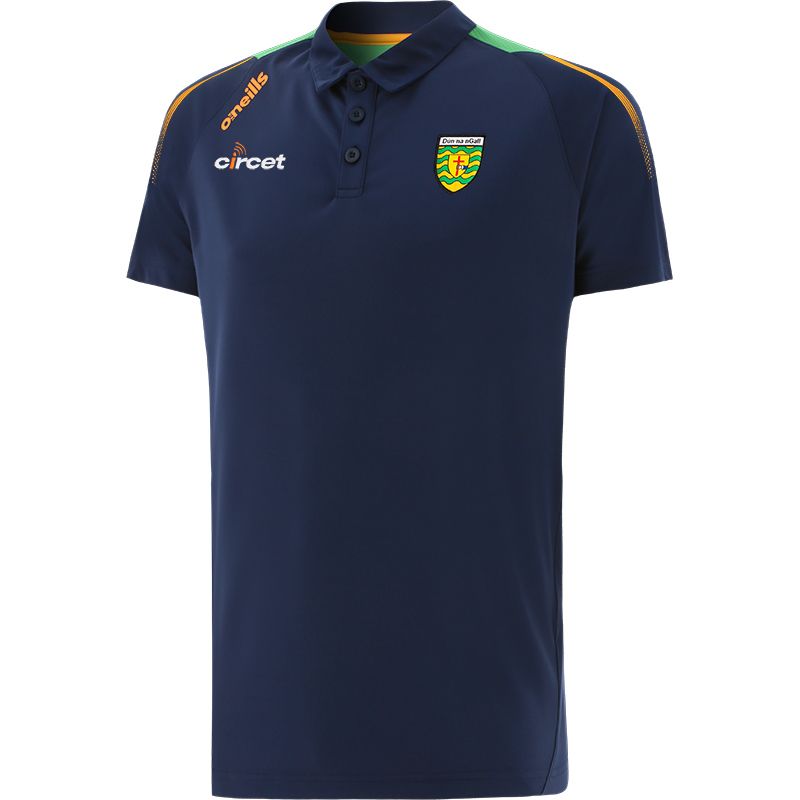 Donegal GAA Men's Nevada Polo Shirt Marine / Green / Amber