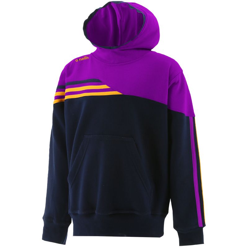 Kids' Nevis Fleece Overhead Hoodie Marine / Purple / Amber