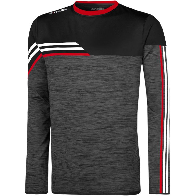 Men's Nevis Brushed Sweatshirt Black / Red / White
