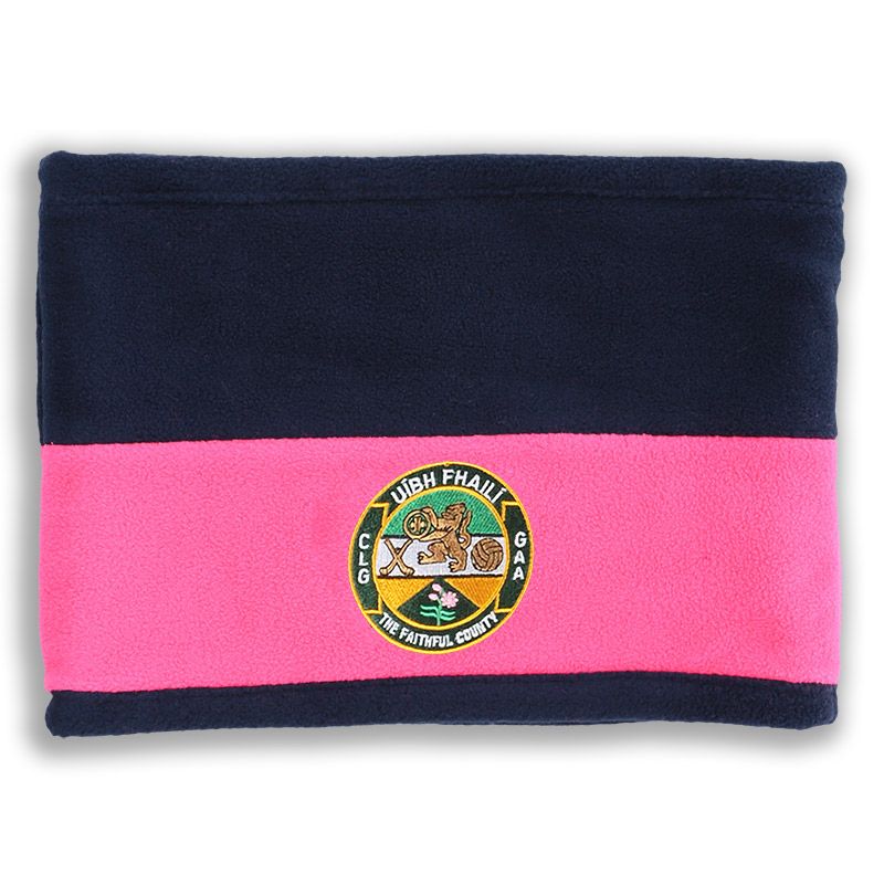 Offaly GAA Harlem Reversible Fleece Snood Marine / Knockout Pink / White