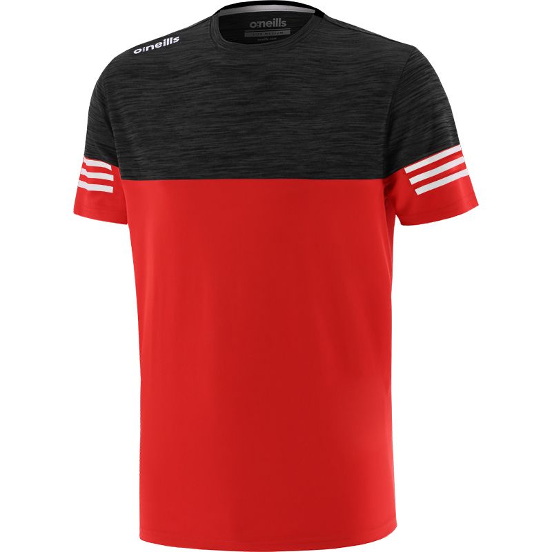 Red Kid's Osprey T-Shirt with stripe detail on the sleeve from O'Neills.