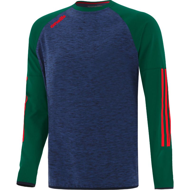 Marine Kids' Osprey Brushed Crew Neck Sweatshirt, with a Stripe detail on lower arm sleeve from O'Neills.