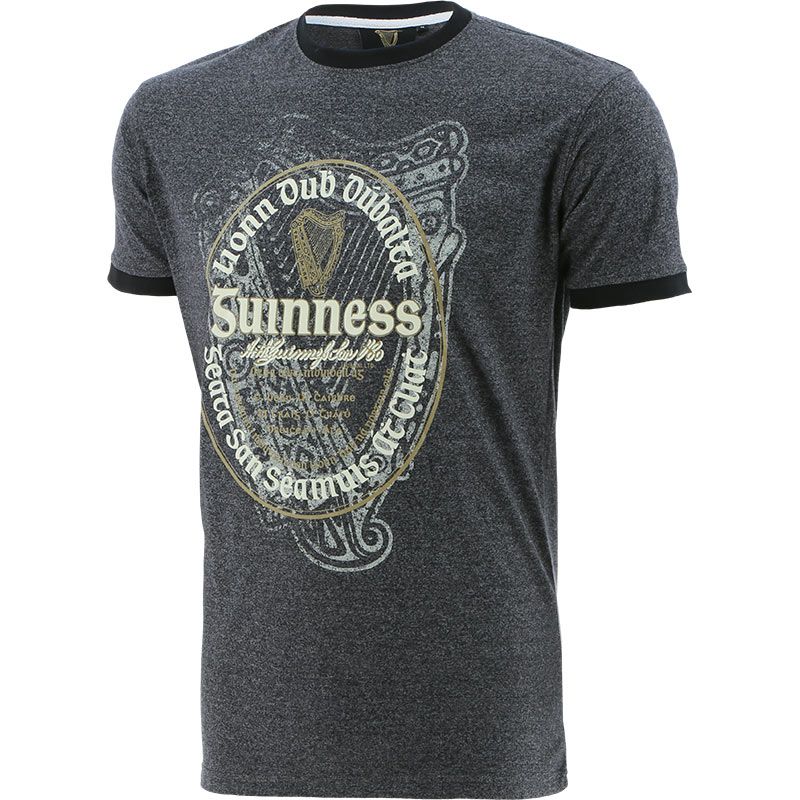 Men's Guinness Classic Irish Label T-Shirt Black Grindle