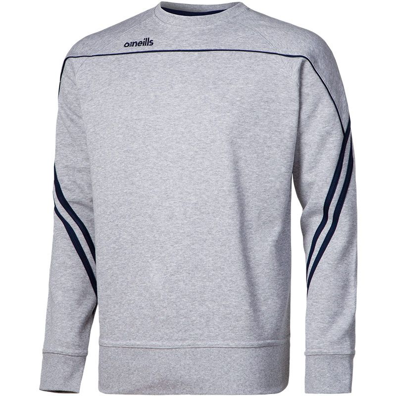 Men's Parnell Crew Neck Sweatshirt Grey / Marine