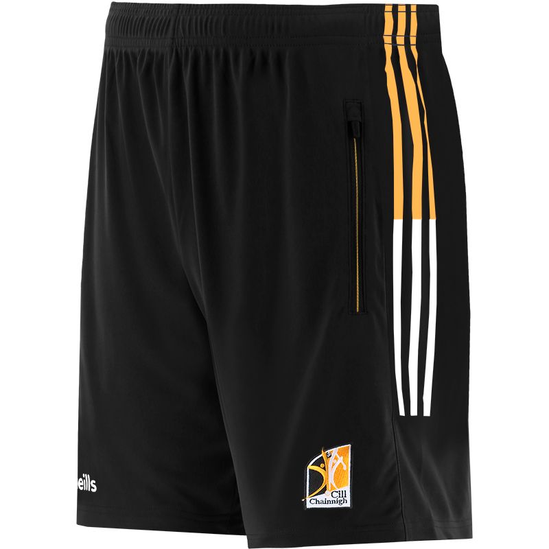 Kilkenny GAA training shorts with zip pockets by O’Neills.
