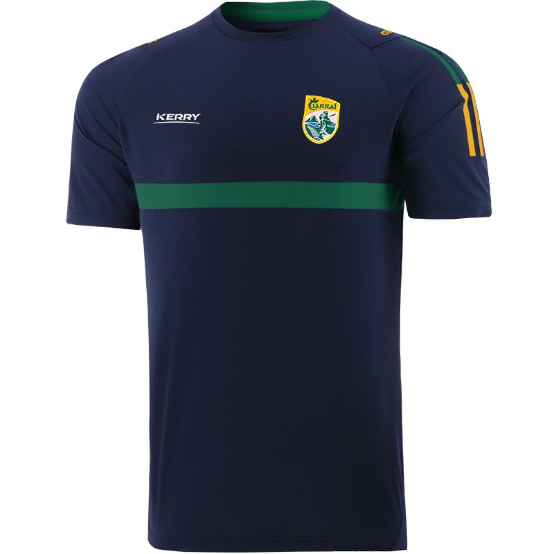Marine Kid's Kerry GAA T-Shirt with County Crest and Stripe Detail on the Sleeves by O’Neills.