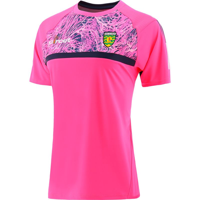Donegal women's pink peak t-shirt from O'Neills.