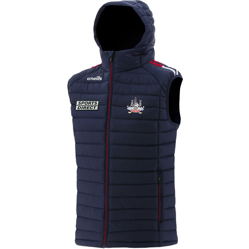 Cork men's padded gilet with hood from O'Neills.