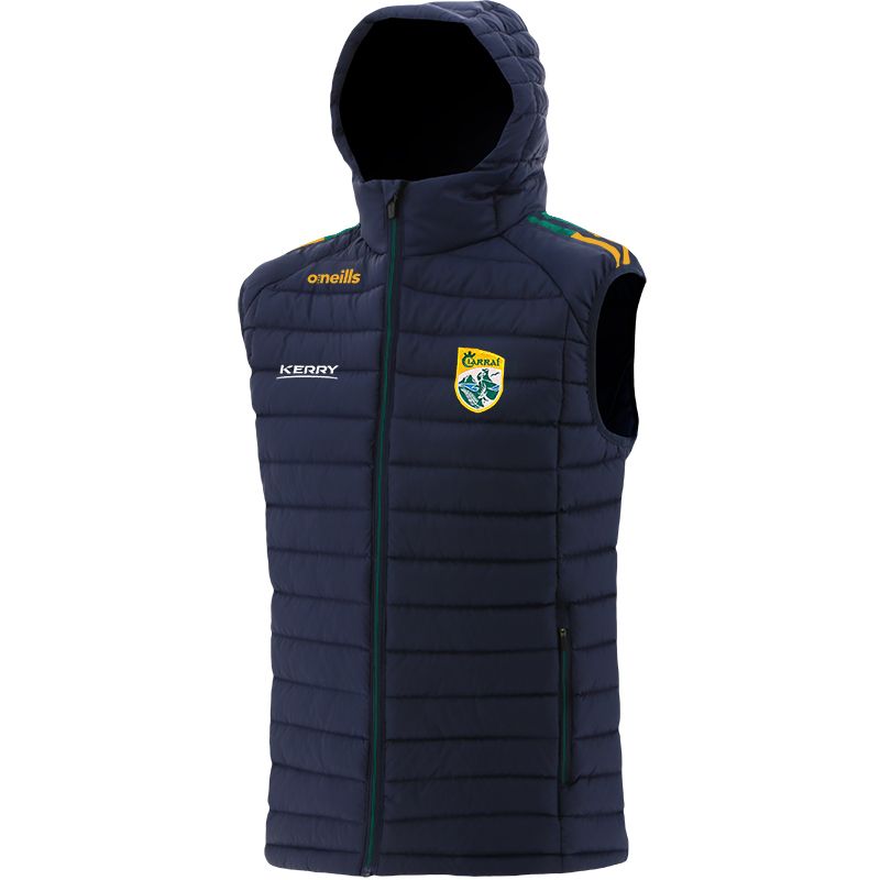Kerry men's padded gilet with hood from O'Neills.