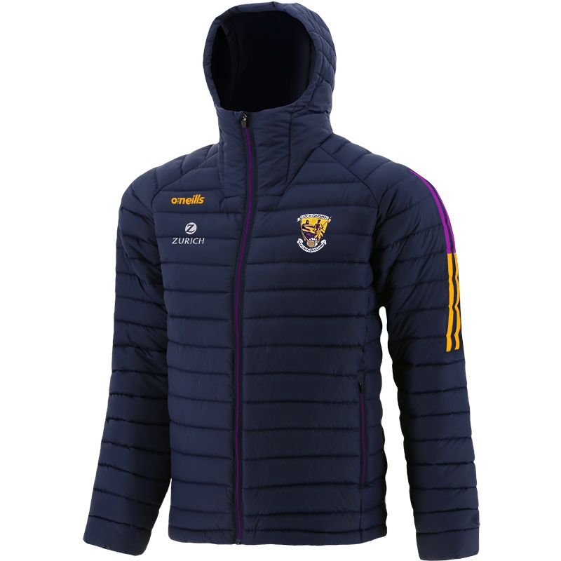 Men's Marine/Purple/Amber Wexford GAA Hooded Padded Jacket From O'Neills