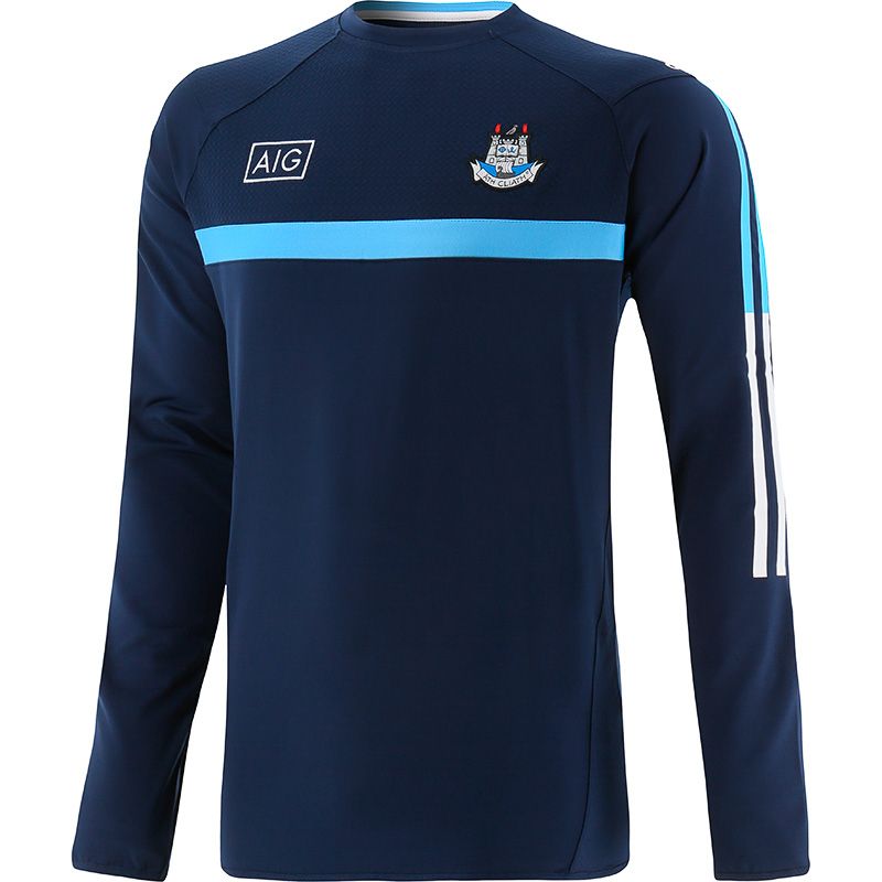 Kid's Marine Dublin GAA Brushed Crew Neck Sweatshirt with County Crest by O’Neills.