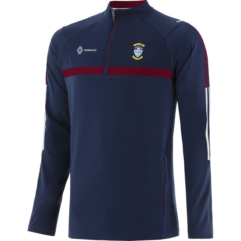 Kid's Marine Westmeath GAA Peak Half Zip Top with Zip Pockets and the County Crest by O’Neills.