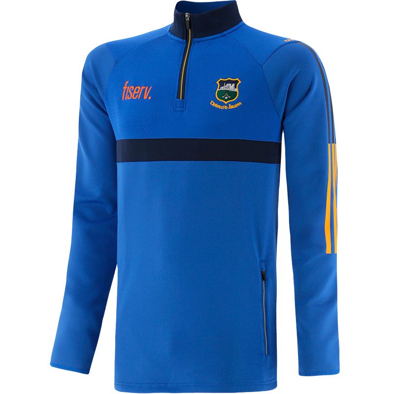 Royal Blue Men's Tipperary GAA Hybrid Half Zip Top with Zip Pockets and County Crest by O’Neills.