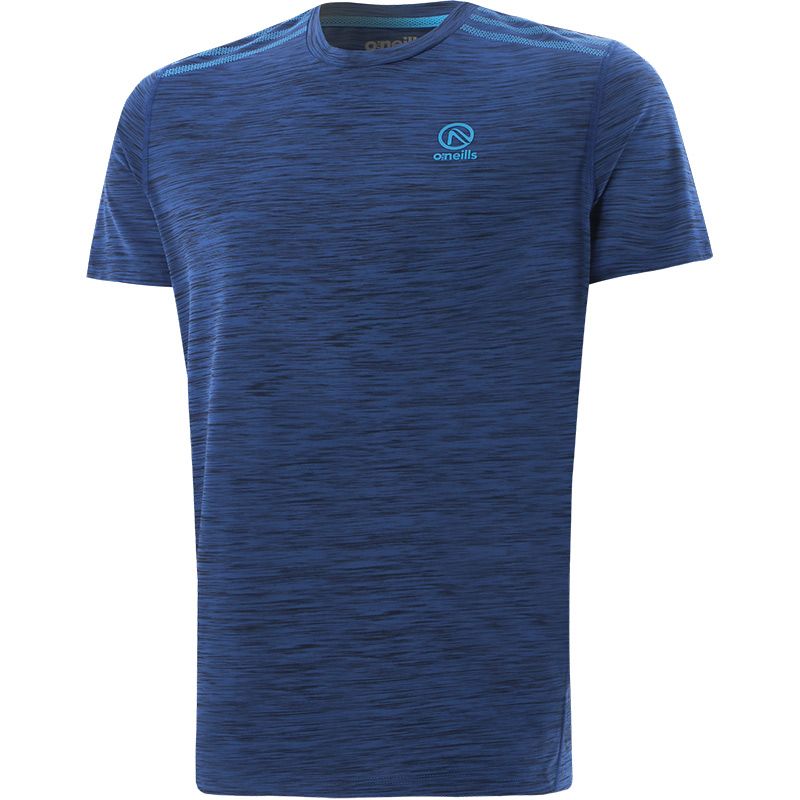 Marine men’s training t-shirt with stripe detail on the shoulders by O’Neills.